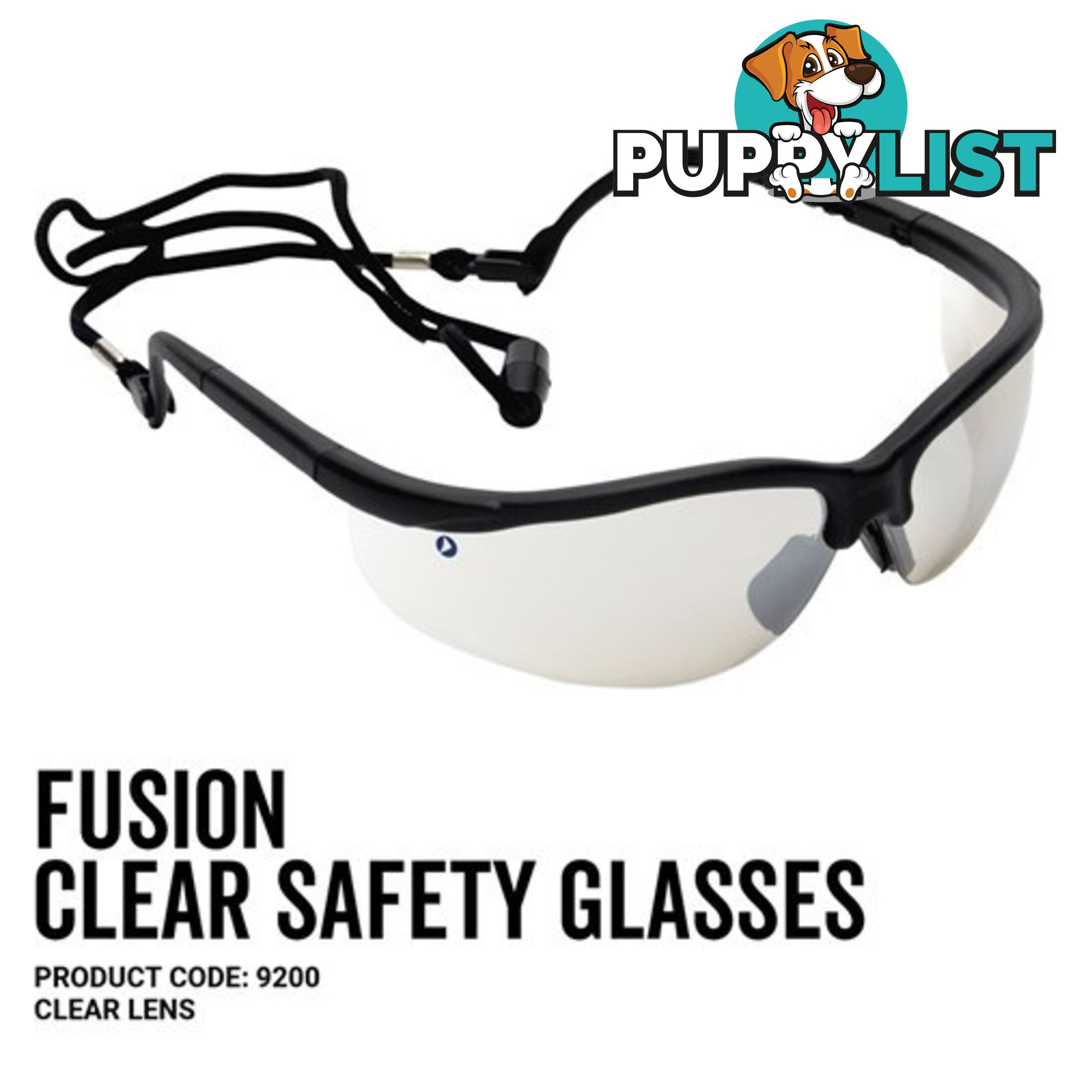 Fusion Safety Glasses Clear Lens Pro