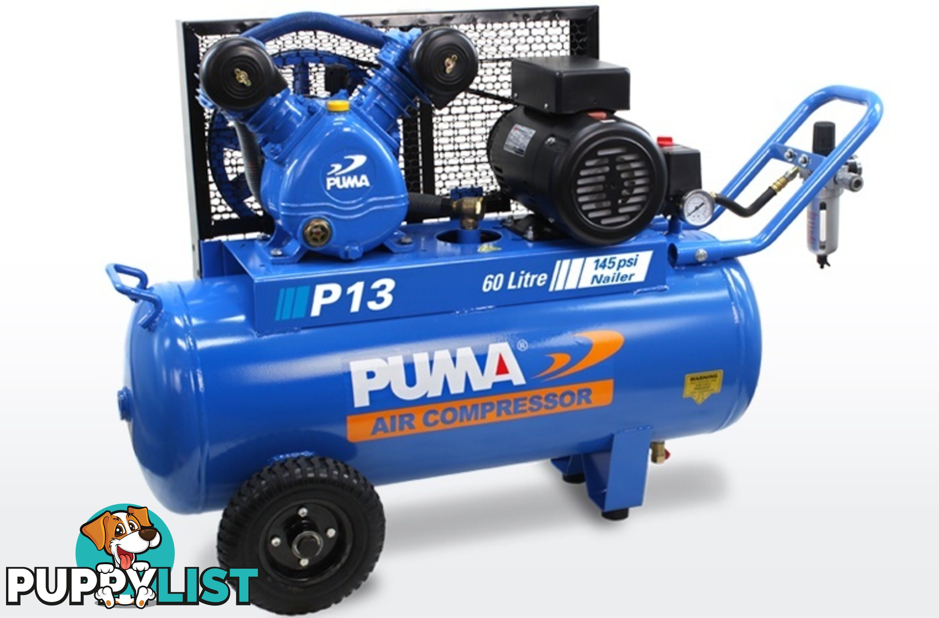 Air Compressor Dependable Performance 60 Litre Puma PU P15 240V