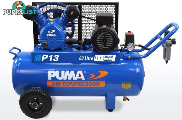 Air Compressor Dependable Performance 60 Litre Puma PU P15 240V