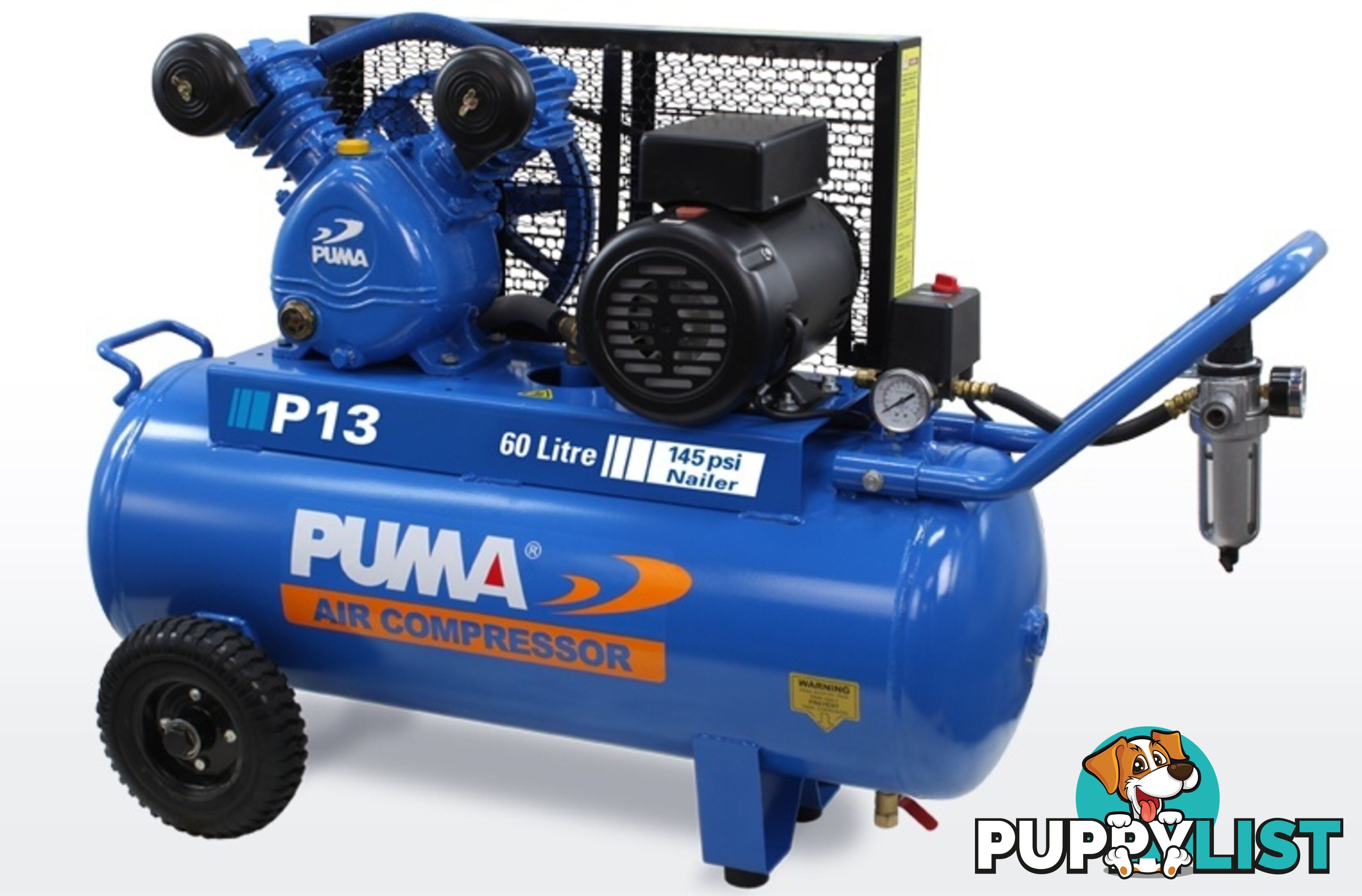 Air Compressor Dependable Performance 60 Litre Puma PU P15 240V