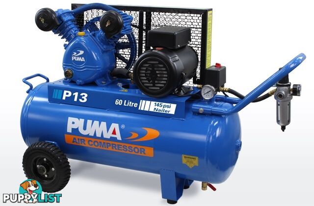 Air Compressor Dependable Performance 60 Litre Puma PU P15 240V