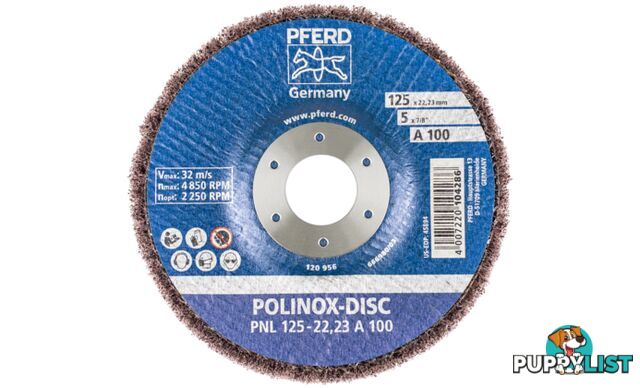 Polinox Fibre-Backing 125mm 100 Grit  Pferd 44692261 - 1Pc