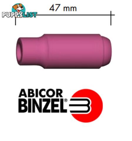 Collet Body Alumina Nozzle Size 7 Suits 17/18/26 Torch 10N47 Binzel P701.0110 Pkt : 2