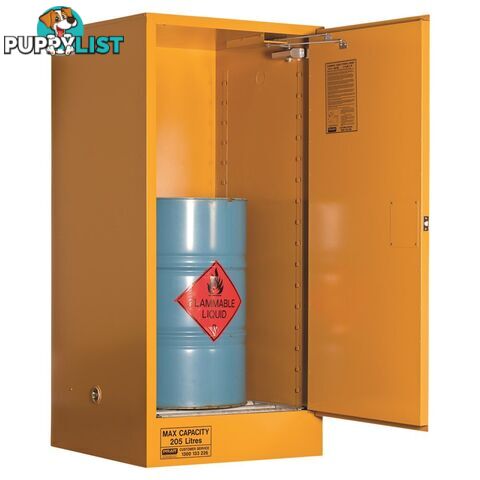 Flammable Storage Cabinet 205L 1 Door Roller Set Shelf 5555VS