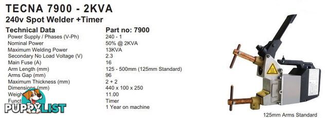 Tecna Handheld Spot Welder 7900