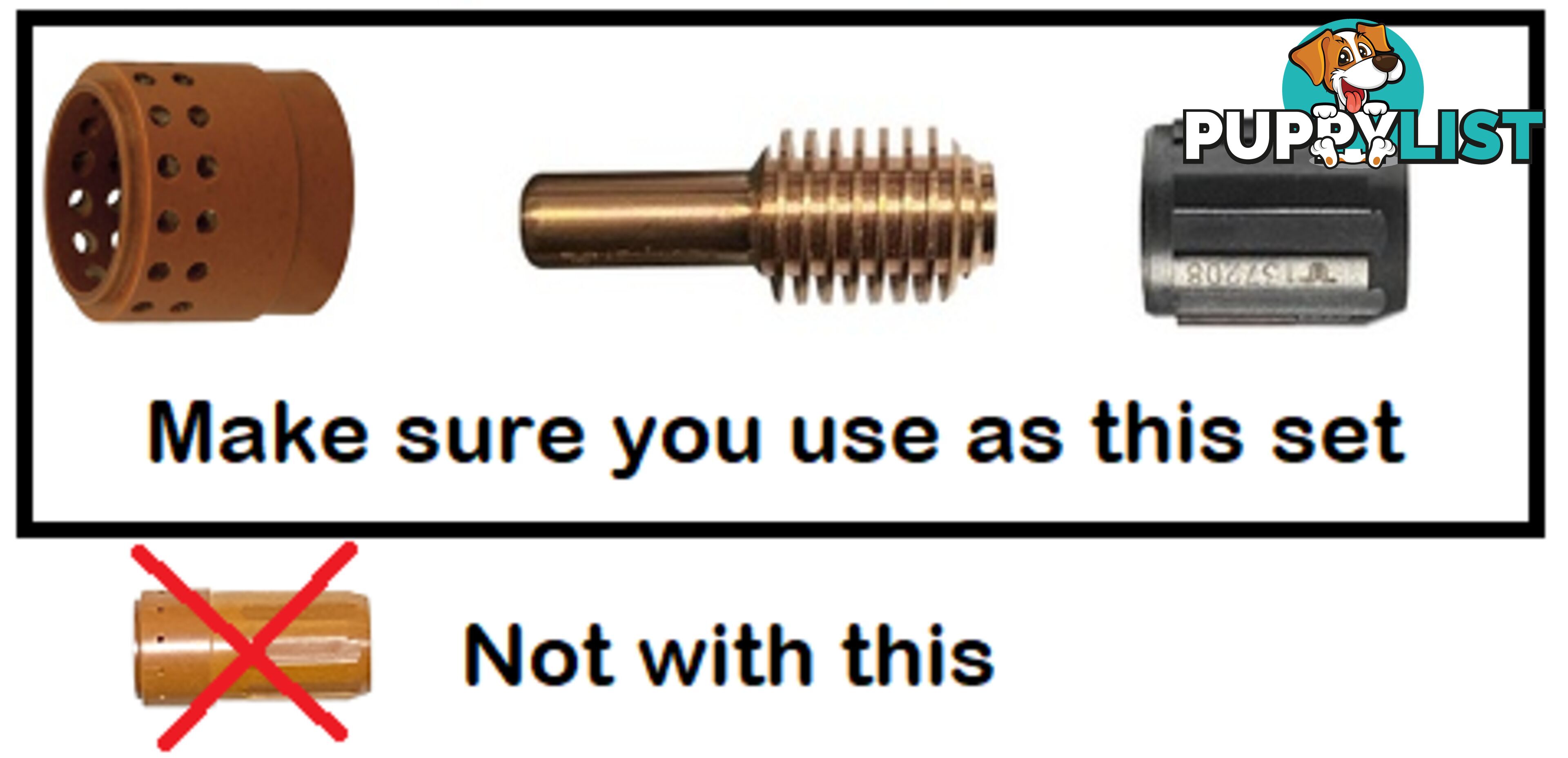 Plasma Hand Torch Consumables Kit 45A Suitable For 45XP T-DMXKIT45