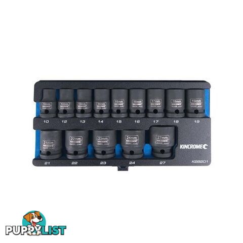 Impact Socket Set 14 Piece 1/2" Drive - Metric K28201 Kincrome