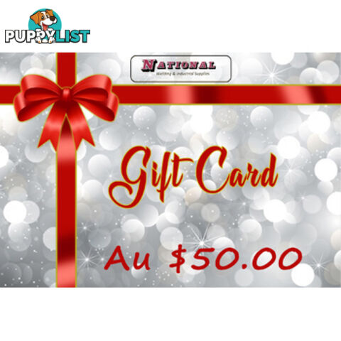 Gift Vouchers Value $ 50.00 - Spend in Store or Online