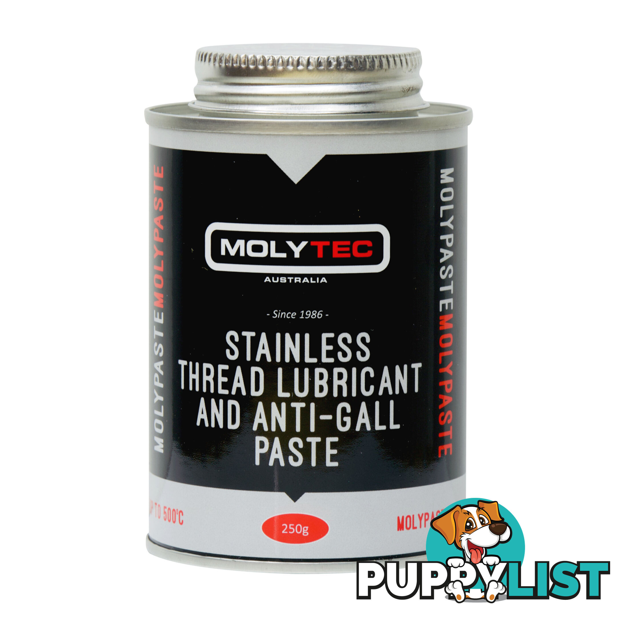 Anti-Gall Thread Paste 250g Brush Top Tin Molytec M801 Pack of 12