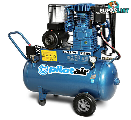 Reciprocating Air Compressor 240V Super Duty K Series 2.2 KW / 100 Litres Receiver K25SDL