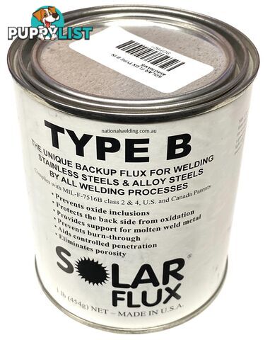 Solar Flux Type B 450 Grams For Stainless and Alloy Steels S0FB01