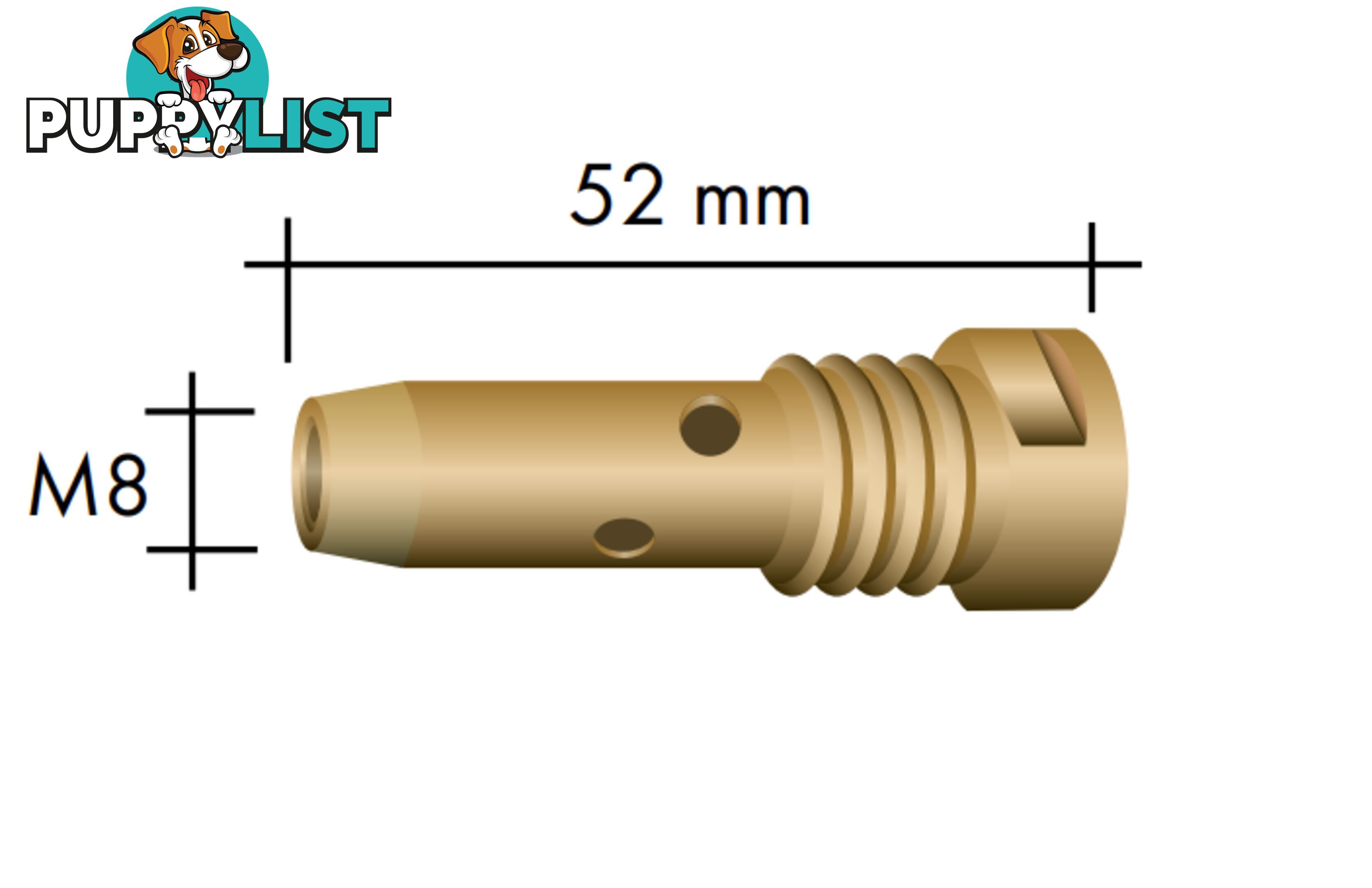 Abimig 355 M8 Tip Holder Binzel P014.D745- Pkt:2