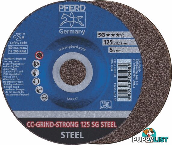 CC-Grind Strong Grinding Disc 3 Layers 125mm 5" Pferd 64181125