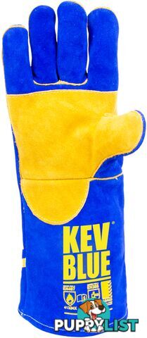 The KEVLARÂ® BLUEâ¢ Welding Glove Elliotts 300RKB