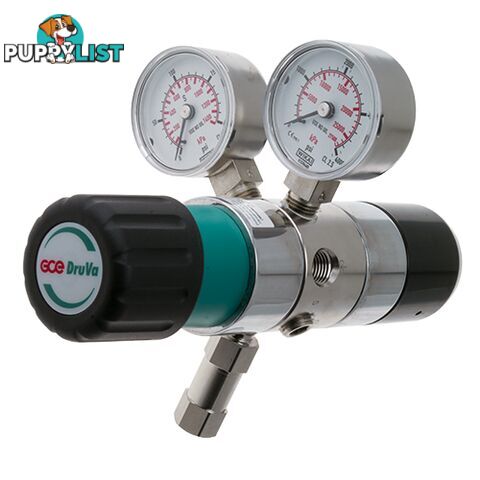 Dual Stage DruVa 2S Regulator 6.0 Purity Stainless Steel In: 23,000 kPa Out: 600 kPa