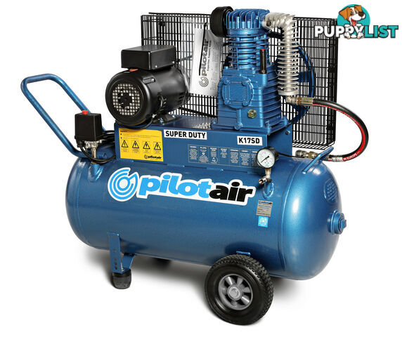 Reciprocating Super Duty Air Compressor K Series 240V / 1.65 KW / 100 Litres Receiver K17SD