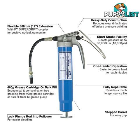 K32 FLEXIGUNÂ® 400g Grease Gun - K32-01