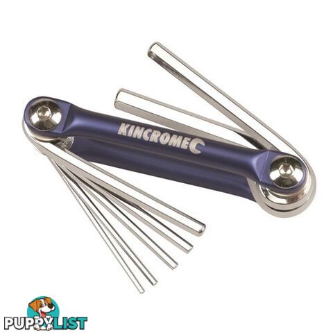 Folding Hex Key Set 7 Piece Metric Kincrome K5046