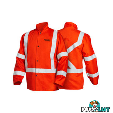 High Visibility FR Orange Jacket With Reflective Stripes 2X LARGE K4692-2XL