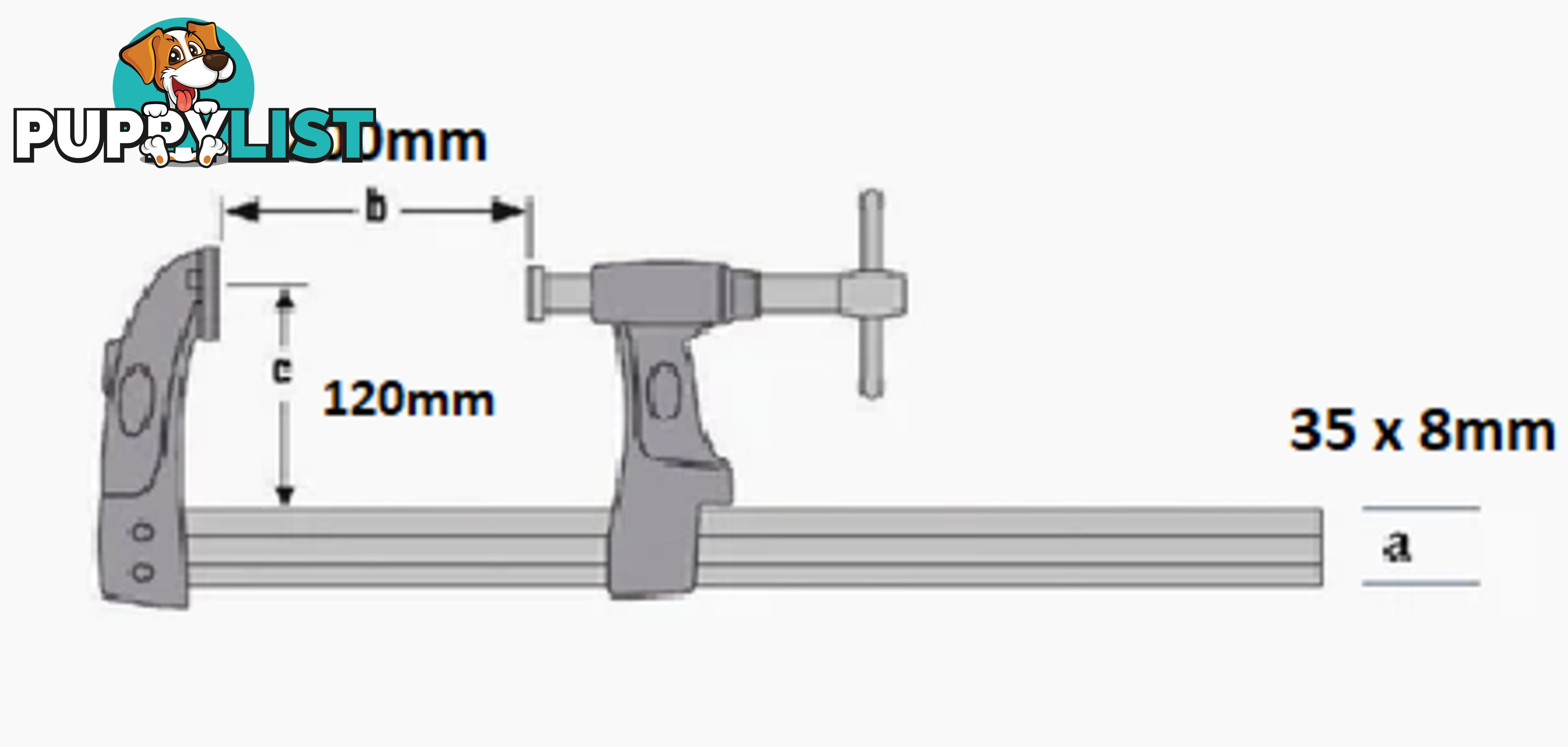 Welding Clamp FX Xtreme 200mm x 120mm Excision 321200120