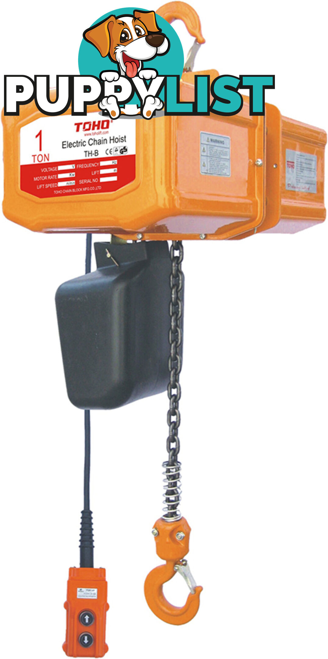 Electric Chain Hoists Single Phase Toho