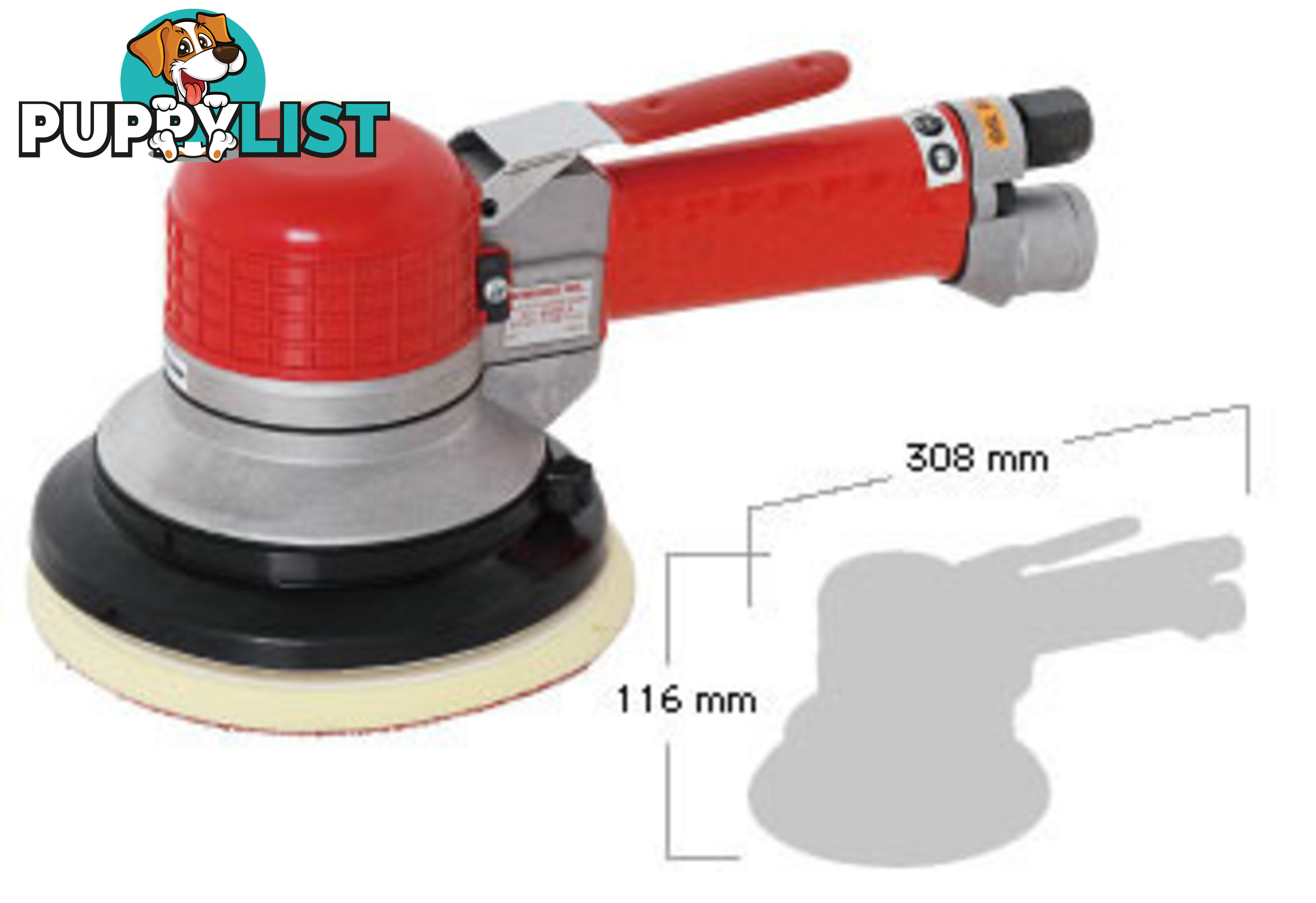 Sander Self Vacuum Dual Action Shinano SI-3118-6A