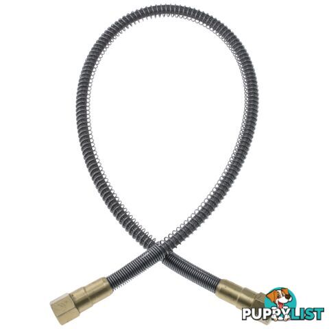 Flexible Lead Stainless Steel PTFE Lined 900mm Helium Type 10, 1/4" NPT