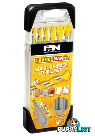 Drill Bit Set Multi Purpose 6 Piece P&N 165105906