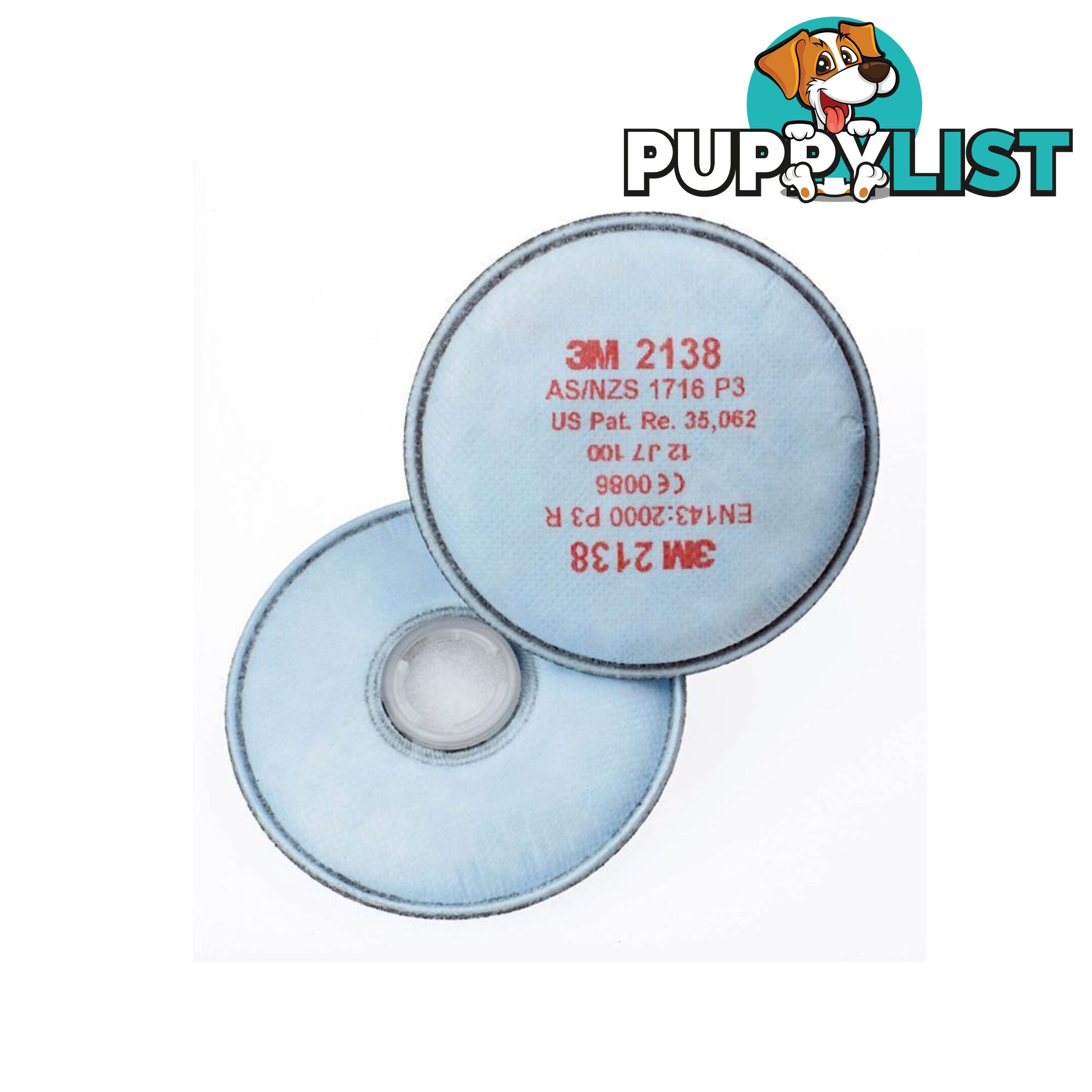 3M Filters Disc Particulate Gas & Vapour Disk Filter GP2/GP3 OV/AG 2000 M2138 (PK=2)