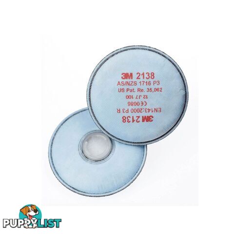 3M Filters Disc Particulate Gas & Vapour Disk Filter GP2/GP3 OV/AG 2000 M2138 (PK=2)