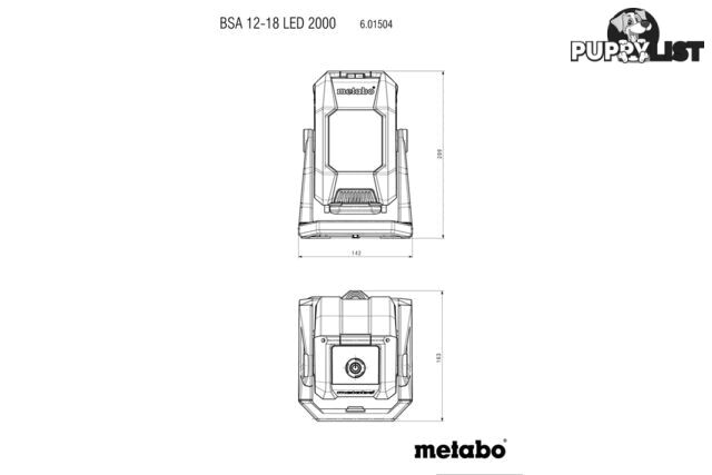 Site Light Cordless BSA 12-18 LED 2000 Metabo 601504850