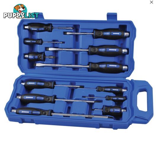 Go Through Screwdriver Set 12 Piece Kincrome 32069