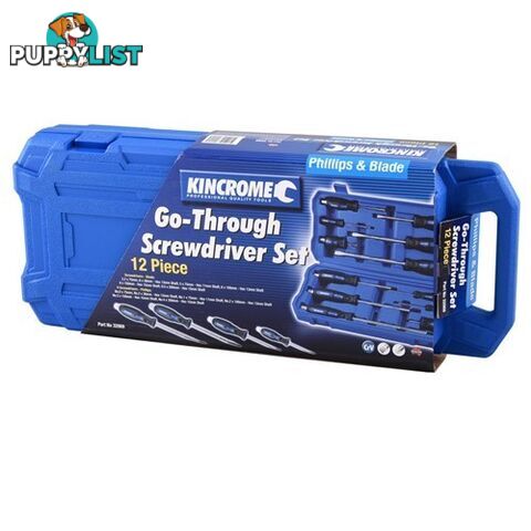 Go Through Screwdriver Set 12 Piece Kincrome 32069