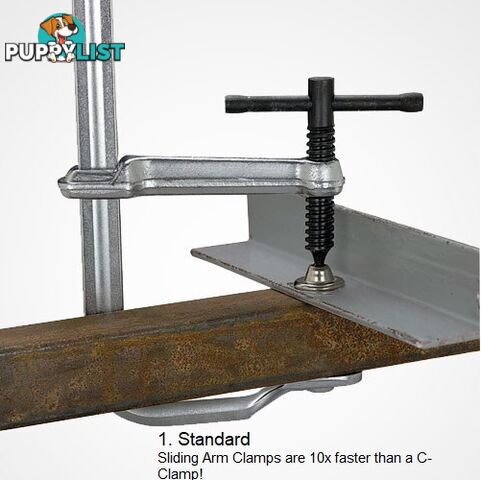 Utility Clamp 216mm Capacity 120mm Throat Depth Standard Pads UG85M-C3