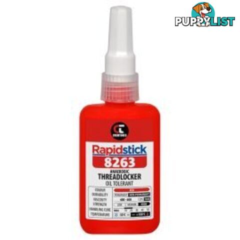 Rapidstick 8263 Threadlocker 50ml High Strength Oil Resist