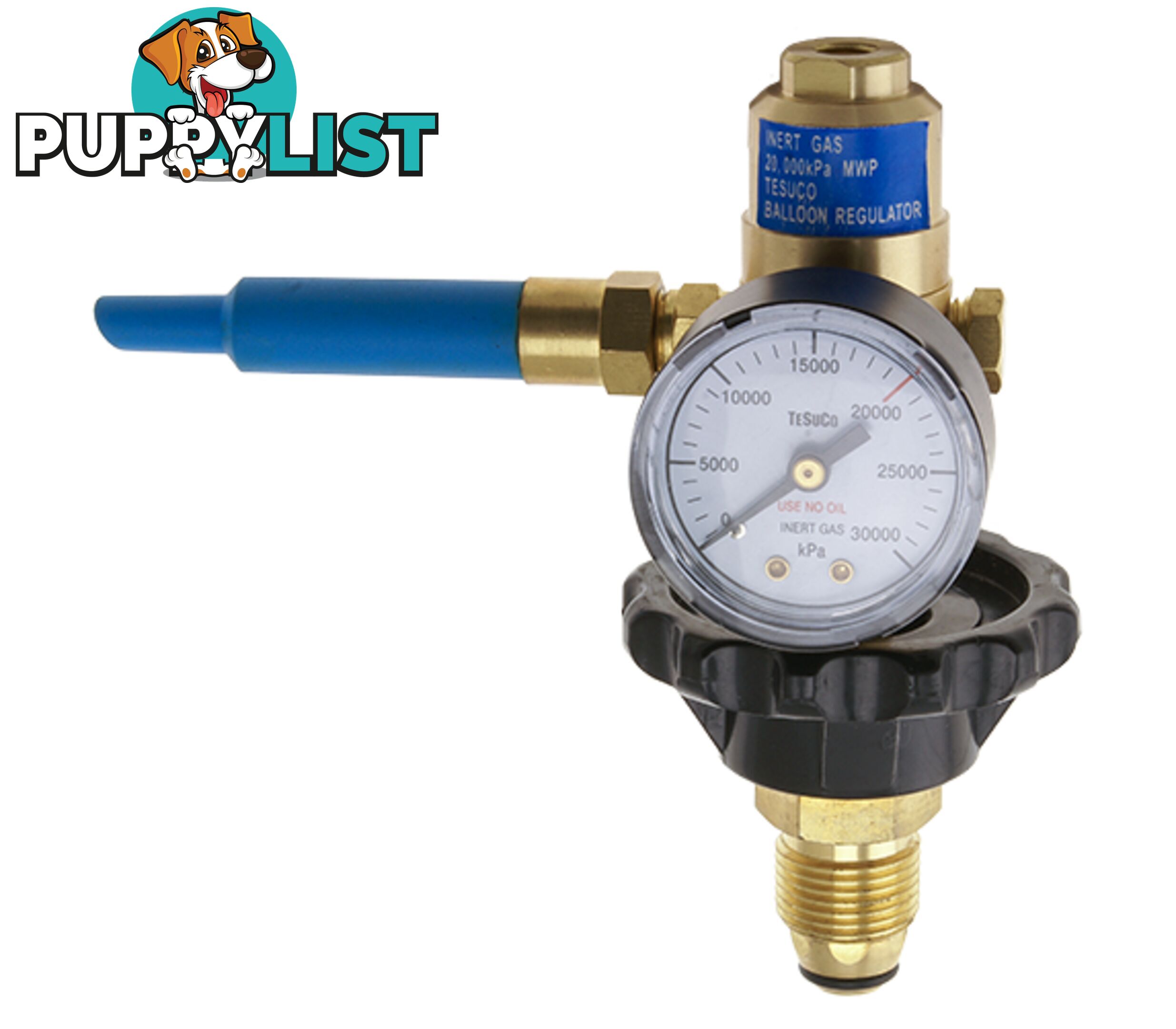 Regulator Balloon Side Entry Helium Type 10 H/Wheel In 20,000kPa RCBH