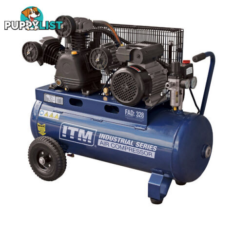 Air Compressor Belt Drive 3 HP 60 Litres ITM TM351-30060