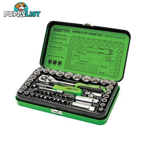 Socket Set 49 Piece 3/8" Drive - Metric & Imperial Kincrome STP2049