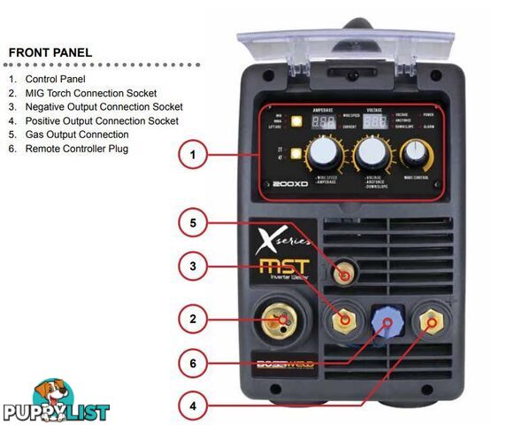 Multi Function Welder 200 MTS 240V X-Series 200XD 699200