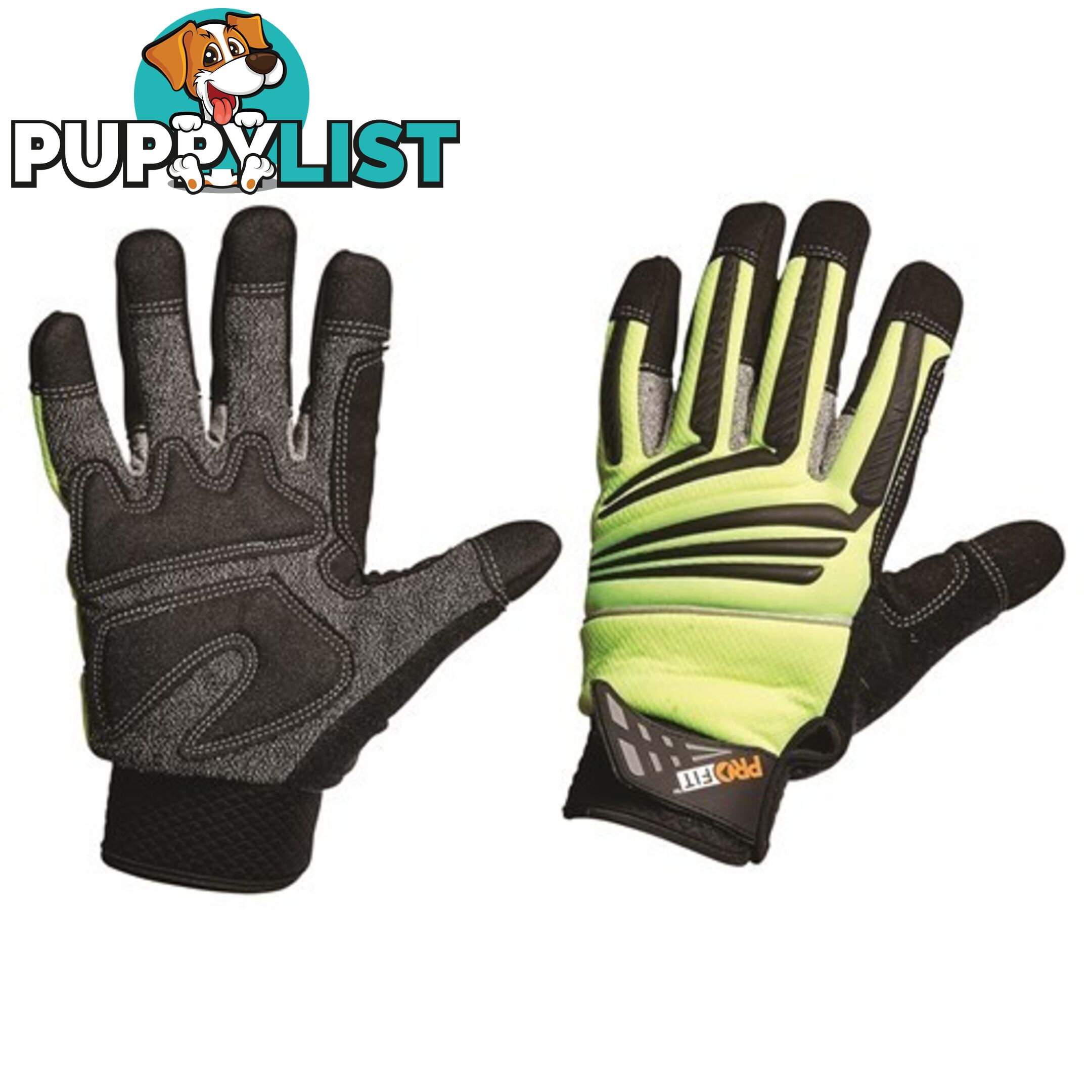 Cut 5 Hi-Vis Mechanics Gloves Pro Choice PTYC