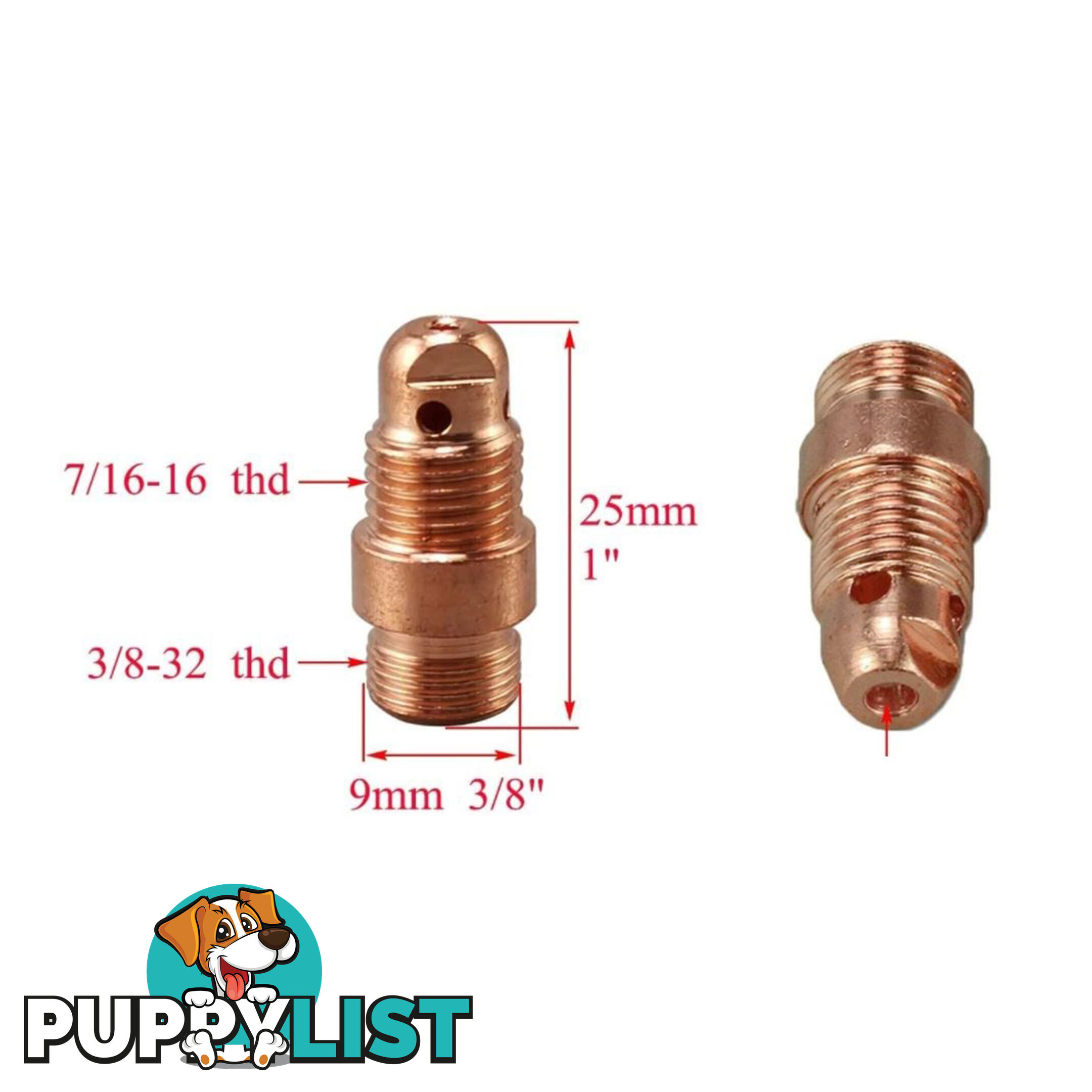 17CB20 Stubby Collet Body 1mm to 3.2mm