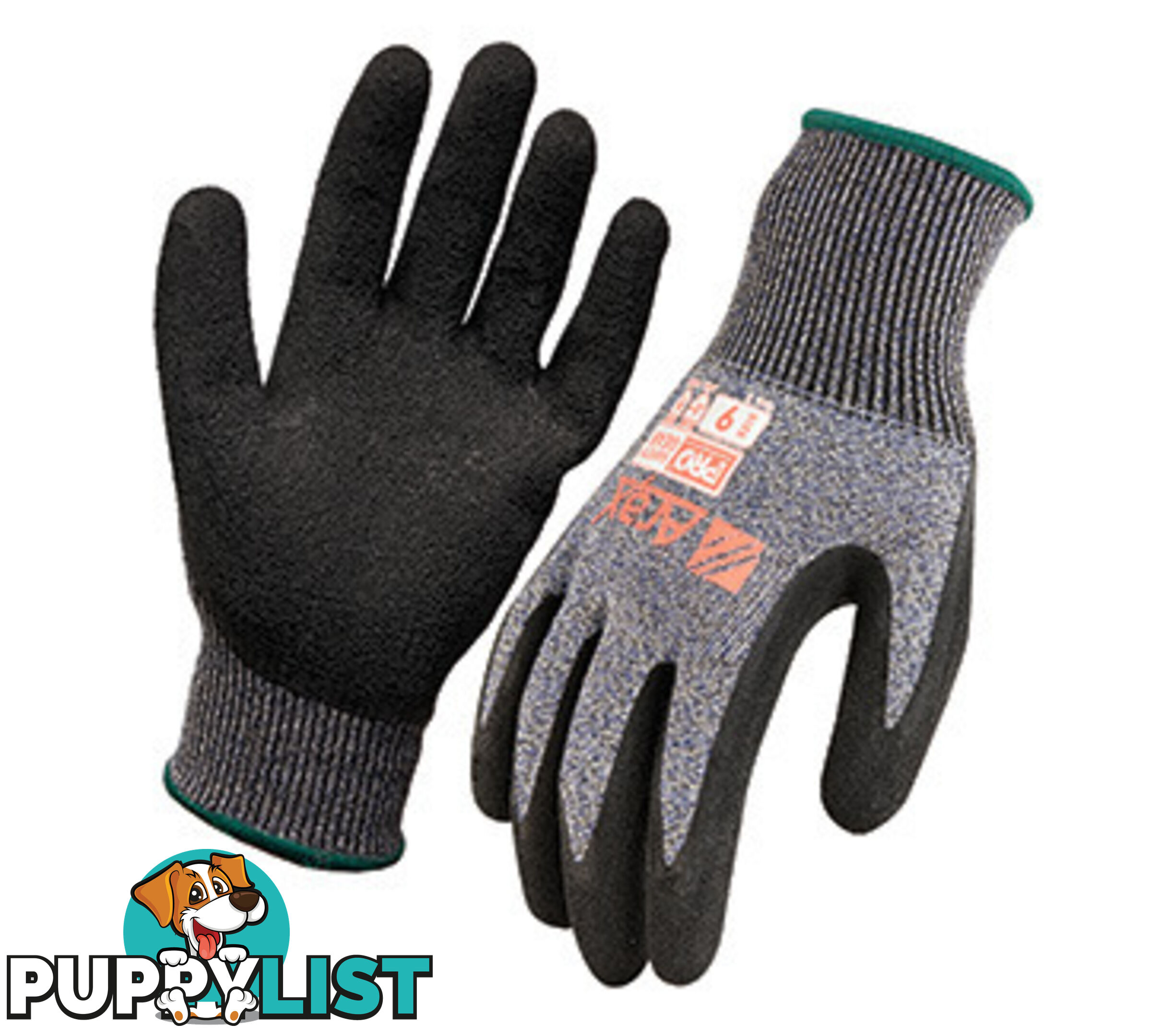 Superior Grip Gloves With Latex Crinkle Dip Pro Choice ALD