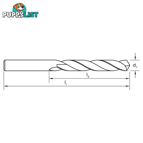 Drill D108 9.5mm Jobber HD DIN338 HSS-Co. S/Pt Carded Sutton Tools D1080950