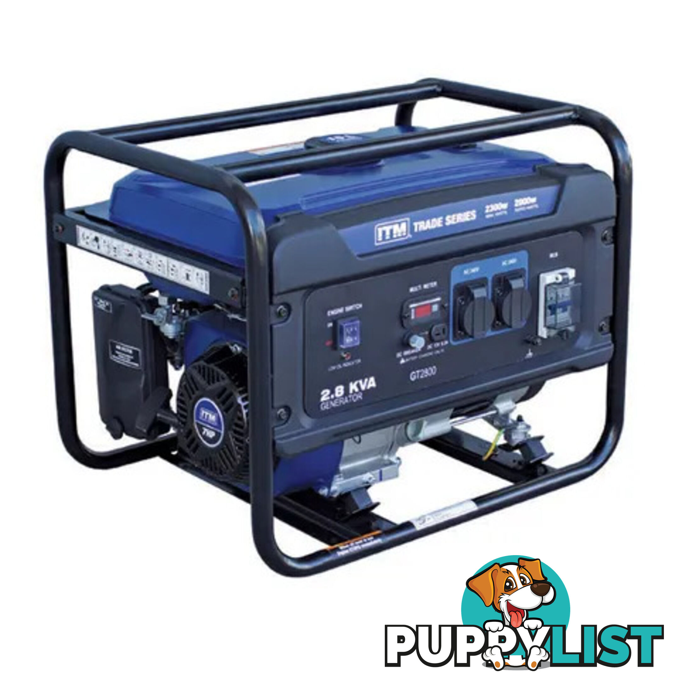 2.8kva Generator Petrol 2300 Watt Peak Recoil Start ITM TM510-2300