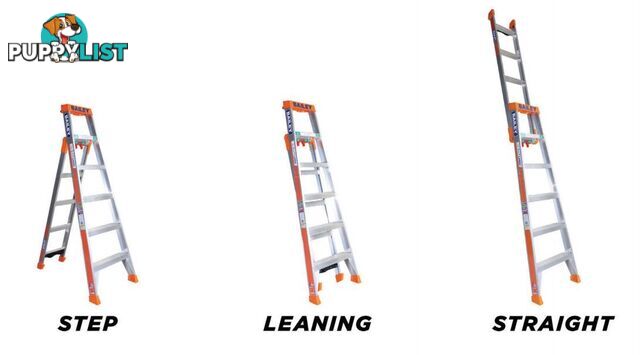 Aluminium Ladder 1.8 Metres Multipurpose Step/Leaning/Straight Bailey FS13862