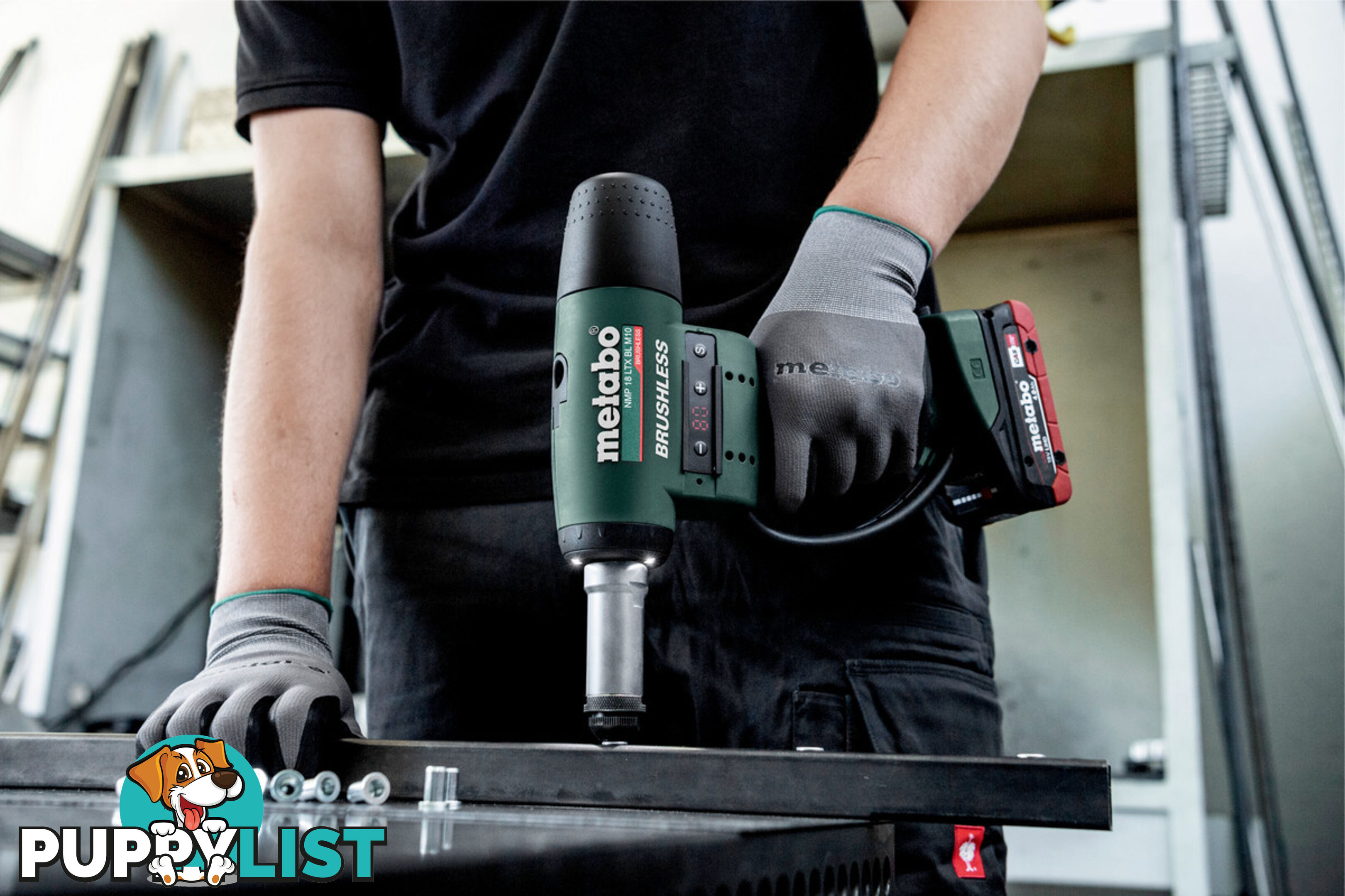 Rivet Nut Gun Cordless NMP 18 LTX BL M10 Metabo 601788840