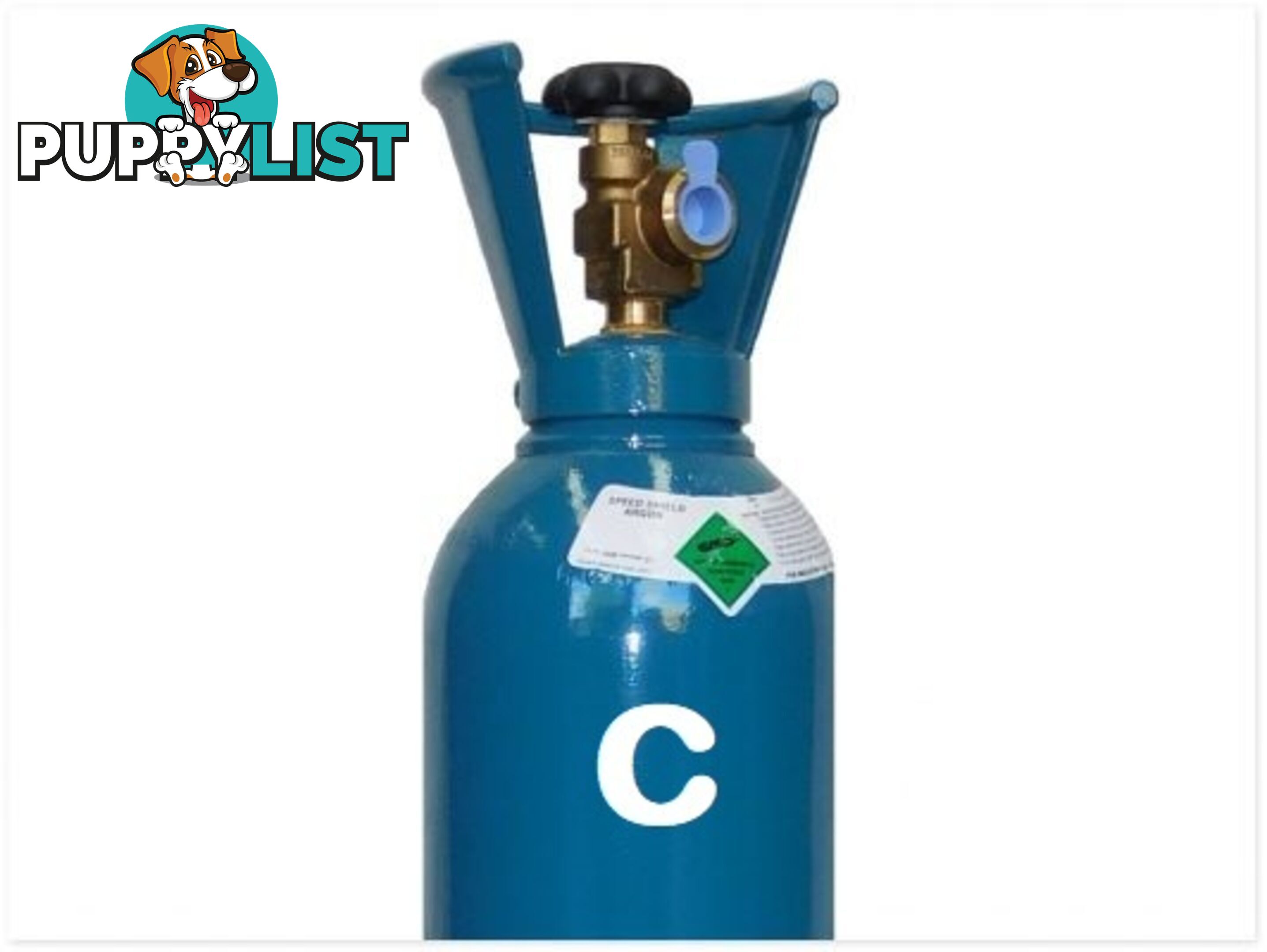 Size C 100% Pure Argon Gas Cylinder Including Gas No Rent No Return GasArC