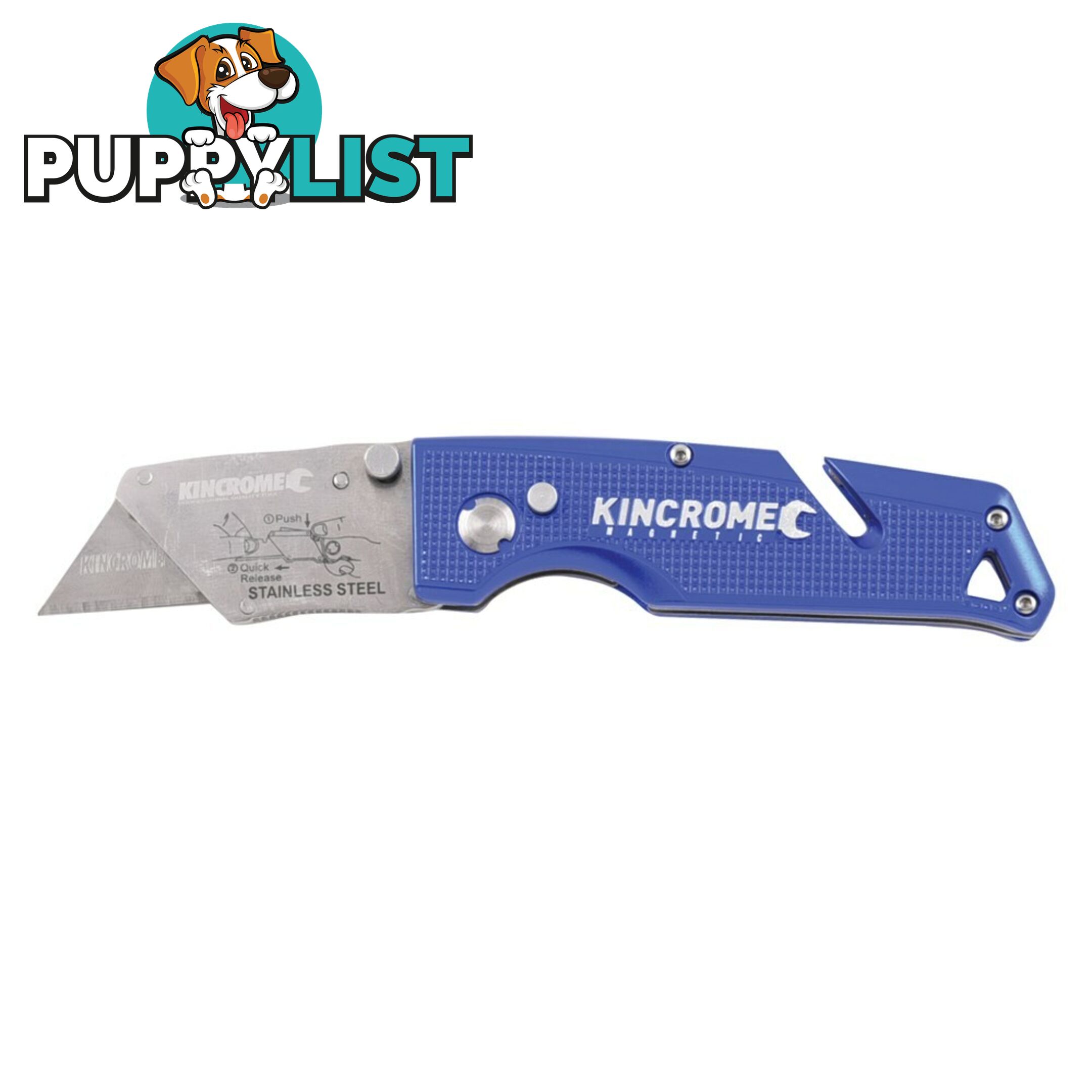 Folding Utility Knife Magnetic Kincrome K060014