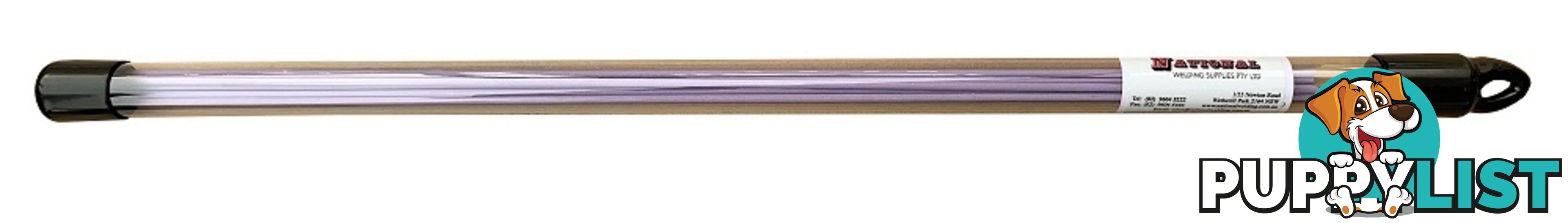 25% Silver Brazing Rods 1.6mm x 500mm Violet Flux coated (SB251.6FC5STC) 5 Sticks