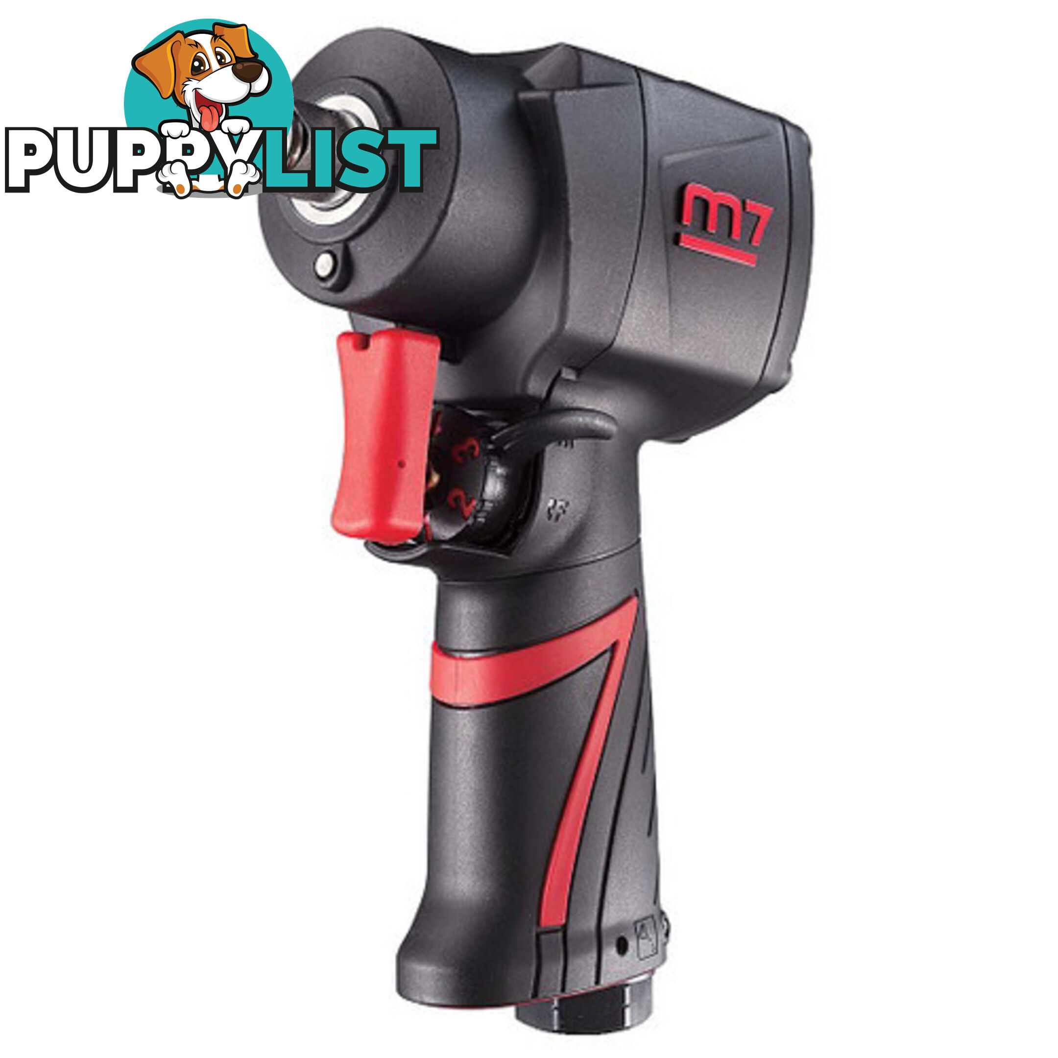 M7 Impact Wrench, Composite Body, Pistol Style, 1/2" Dr, 550 Ft/Lb